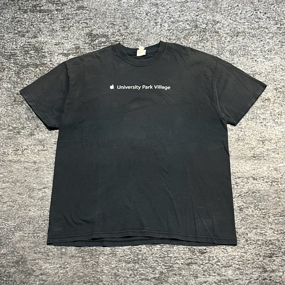 Apple University Park Village T Shirt Mens XL‎ Black Vintage Technology